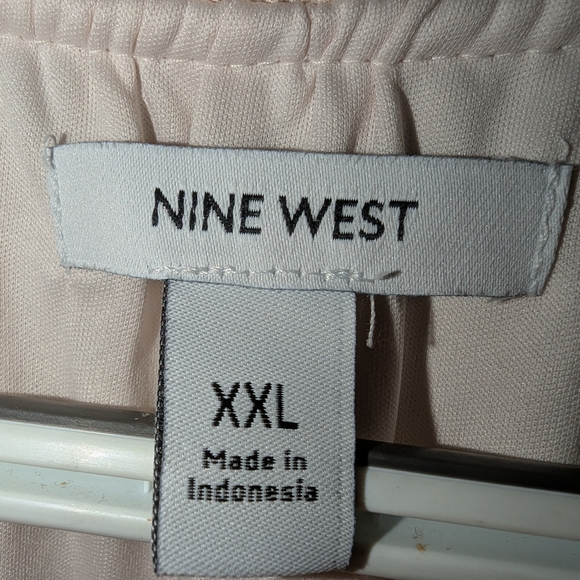 Nine West Cream Tiered Wrap Sundress - Picture 3 of 12